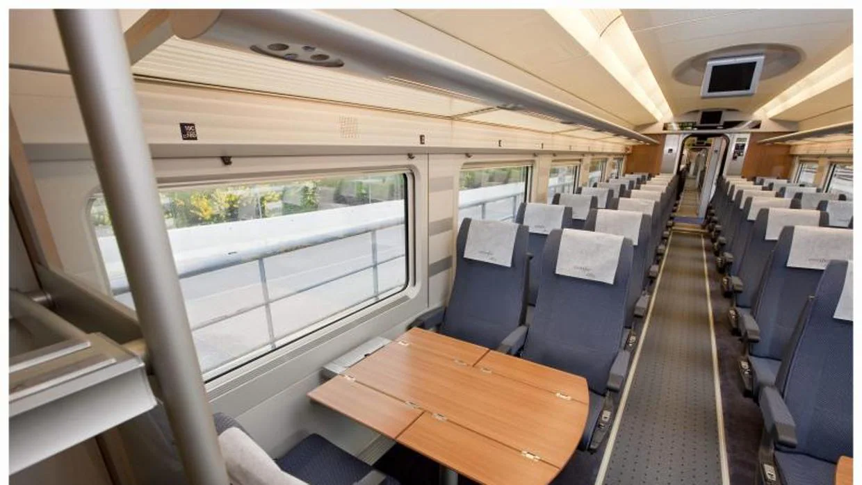 Fotos del interior de una tren de alta velocidad