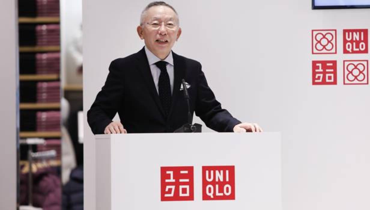 Tadashi Yanai, fundador de Uniqlo, este martes en Barcelona