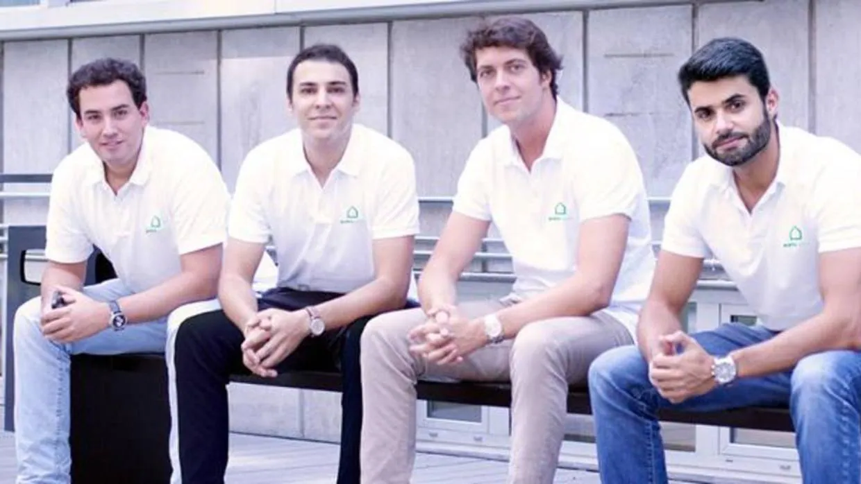 Ignacio Pérez, Pablo González, Felipe Mac-Lellan y Guillermo Martínez, socios de Minty Host