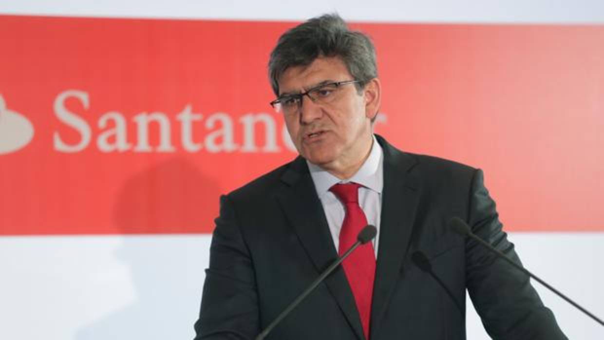 El consejero delegado del Banco Santander, José Antonio Álvarez, durante la presentación de resultados