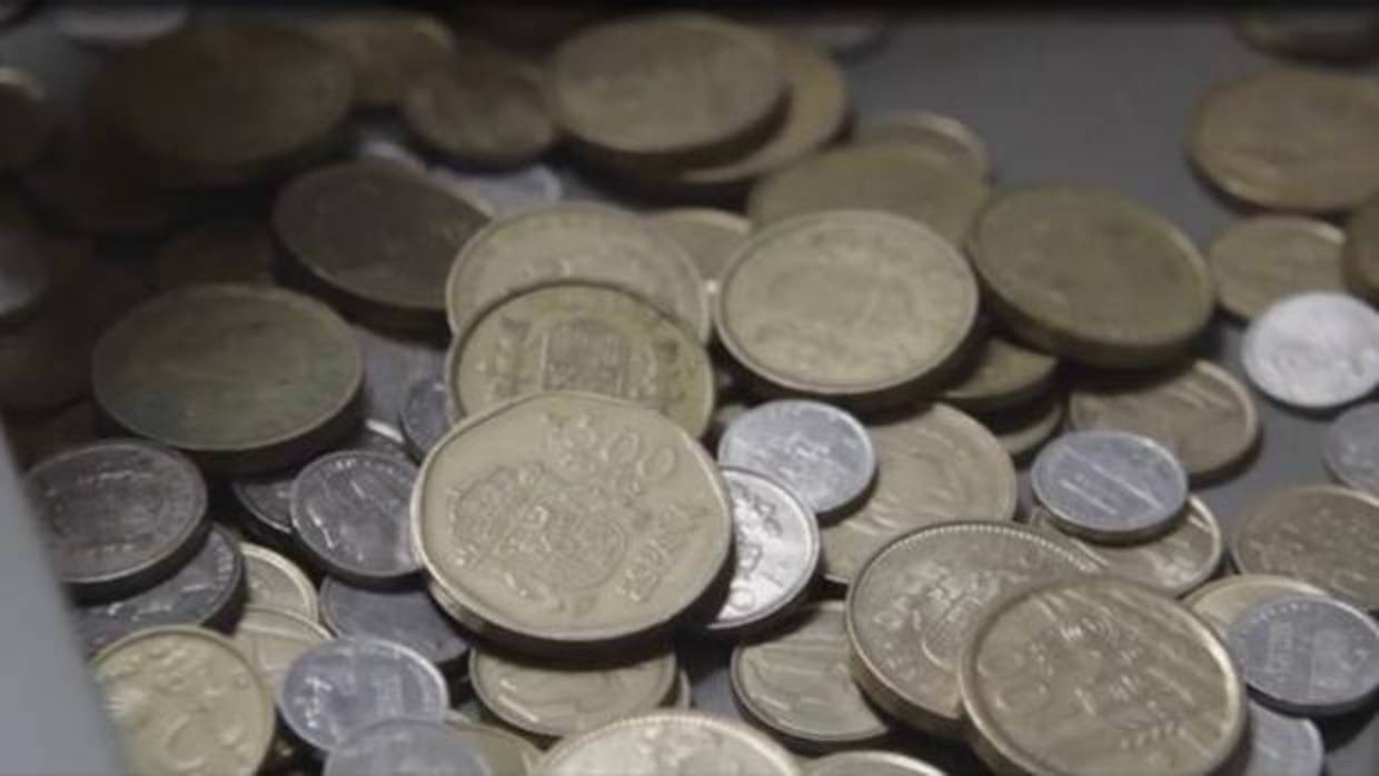Las monedas de peseta se resisten a ser cambiadas