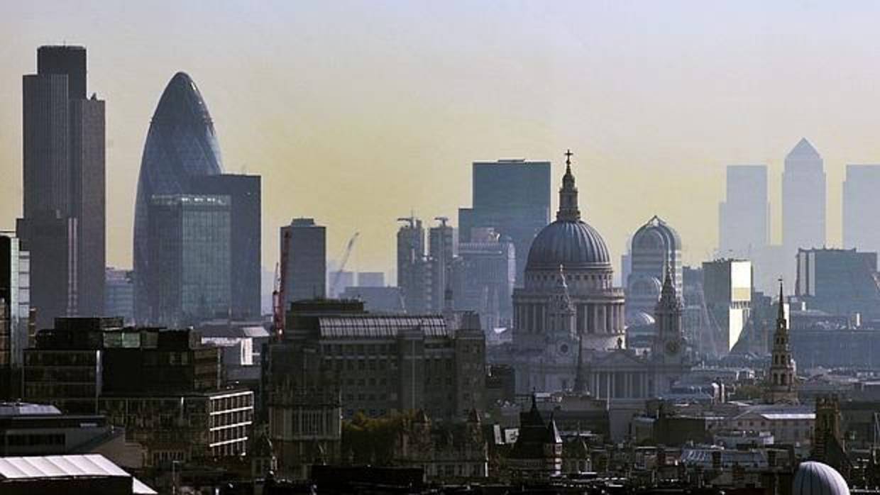 Vista de la City en Londres