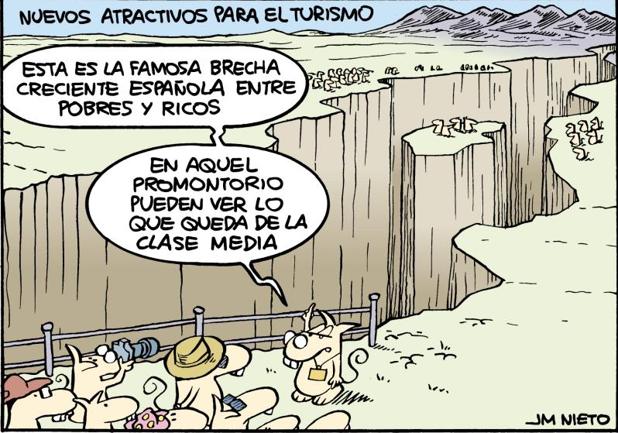 El 10% de la población española acumula el 57% de la riqueza personal desde mediados de los años 80