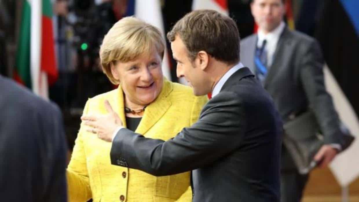 Merkel y Macron en una imagen de archivo