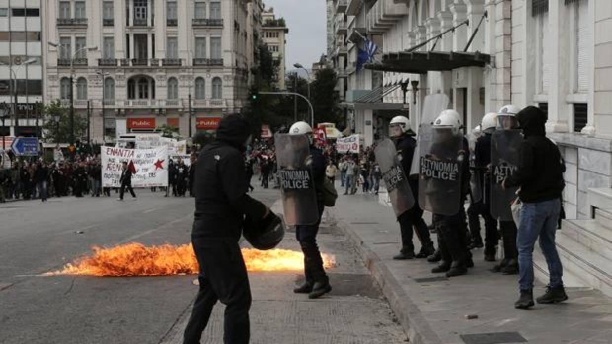 Las protestas por las reformas del Gobierno se han sucedido en los últimos días en Atenas