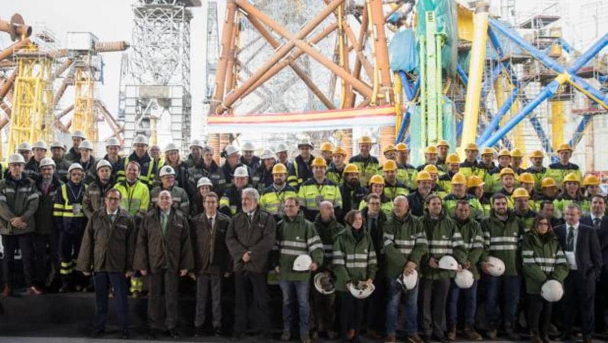 Navantia entrega a Iberdrola las primeras plataformas del parque eólico marino más grande del mundo