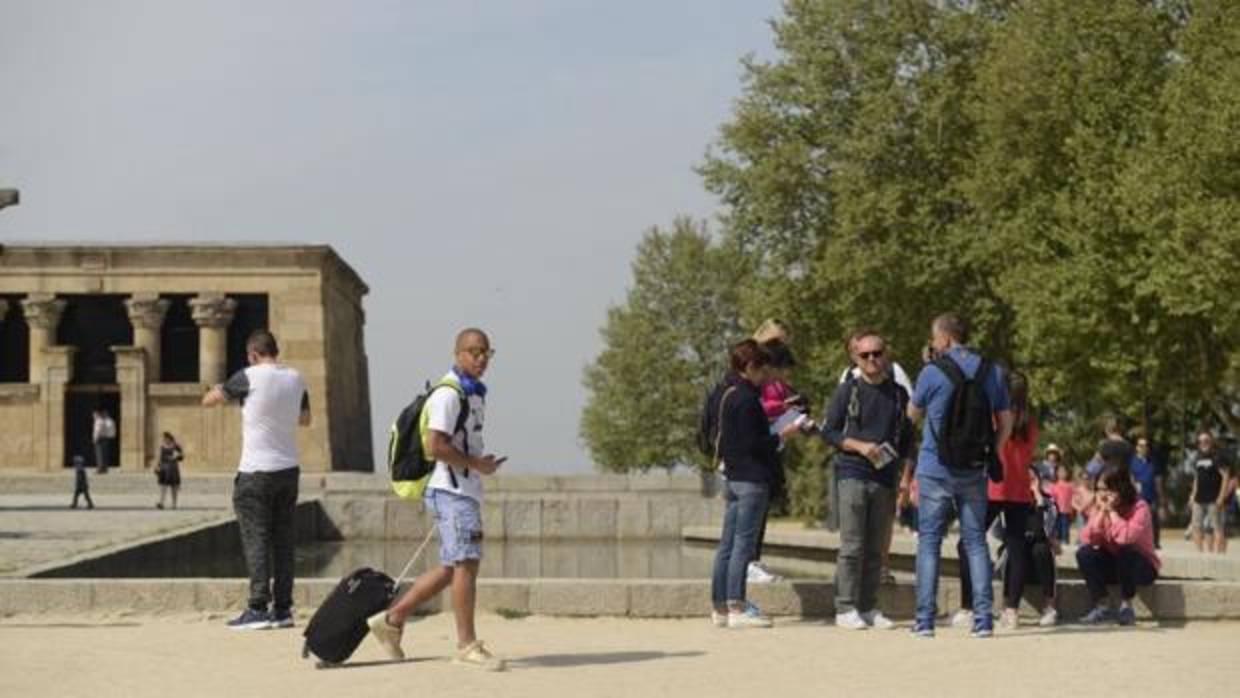 Turistas en Madrid durante la Semana Santa de 2017