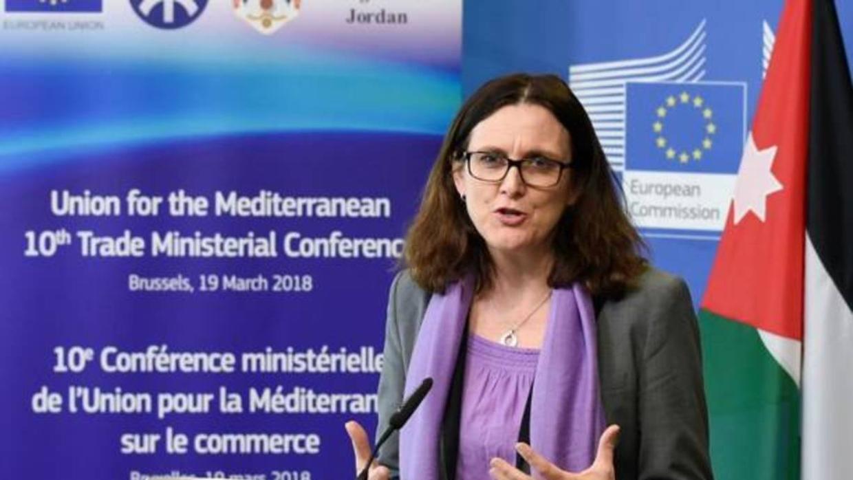 La comisaria europea de Comercio, Cecilia Malmstrom