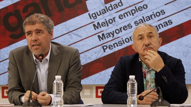 CC.OO. y UGT creen que su apoyo al independentismo en Cataluña no pasará factura el Primero de Mayo