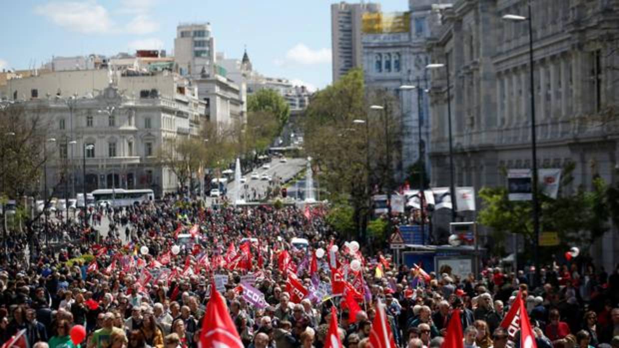 La manifestación del pasado 1 de mayo en Madrid