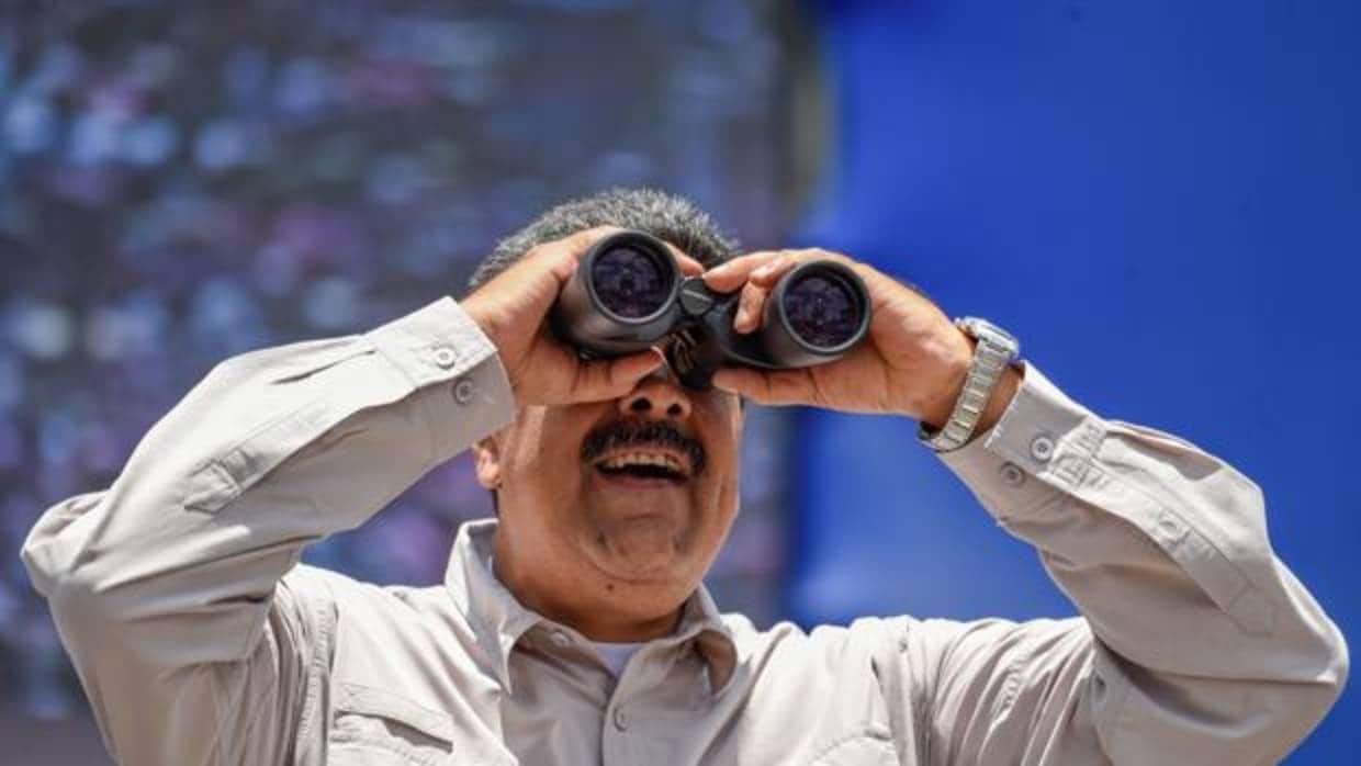 El presidente de Venezuela, Nicolás Maduro, durante la campaña en Venezuela