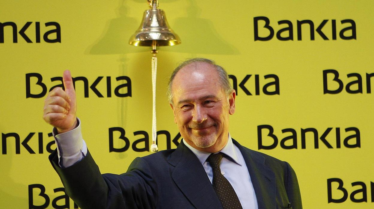 Rodrigo Rato el día de la salida a Bolsa de Bankia