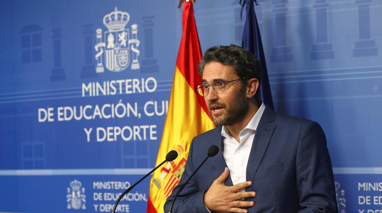 El ya exministro de Cultura y Deporte, Màxim Huerta