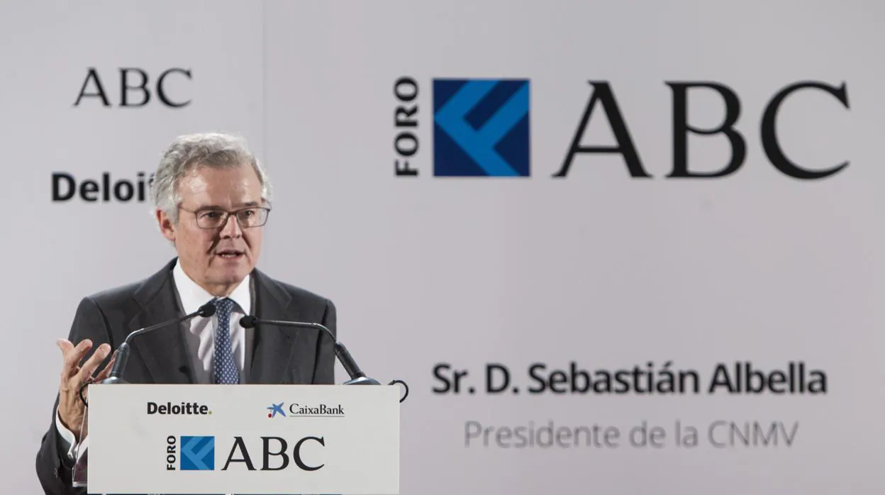 El presidente de la Comisión Nacional del Mercado de Valores Sebastián Albella