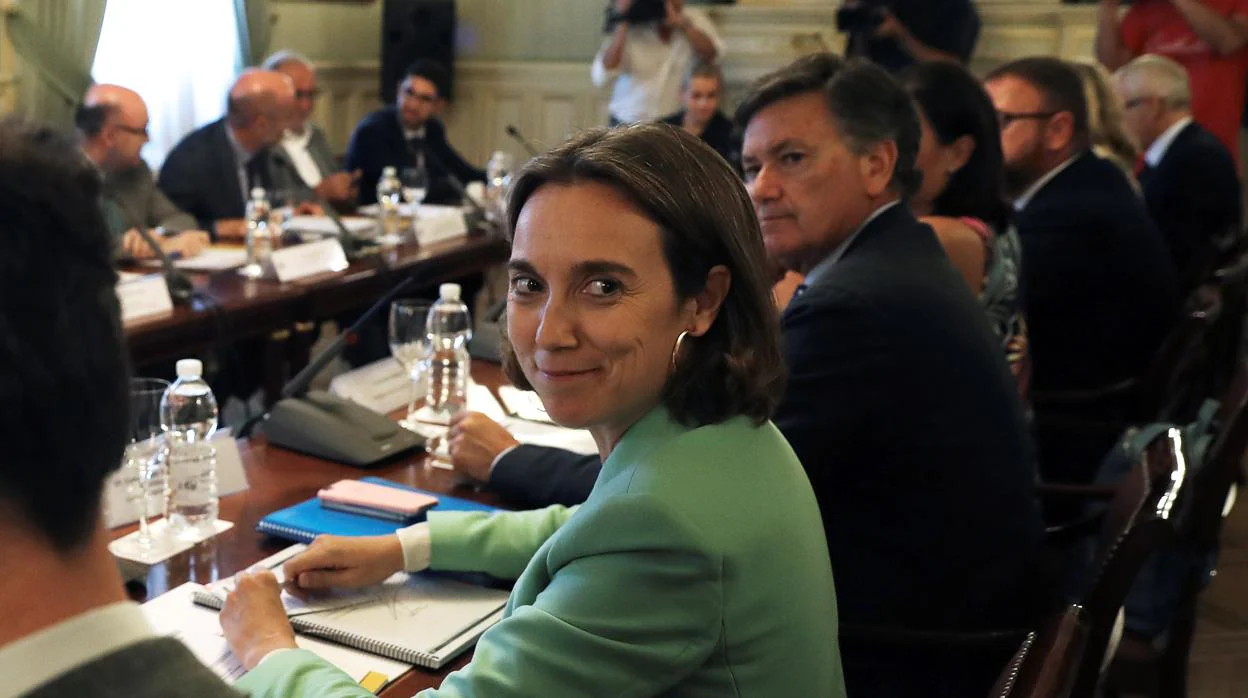 La alcaldesa de Logroño, Cuca Gamarra, durante la última reunión de la Federación Española de Municipios y Provincias (FEMP), celebrada el pasado mes de julio en Madrid