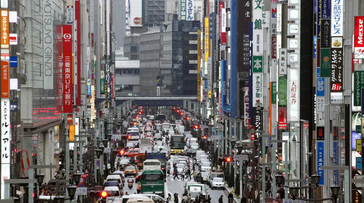Vista general de una calle de Tokio