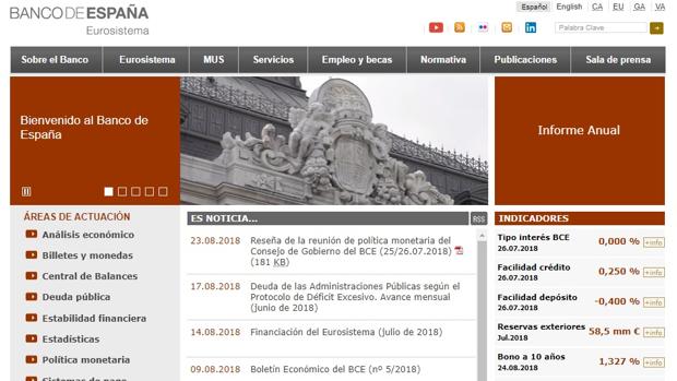 Piratas informáticos bloquean la web del Banco de España