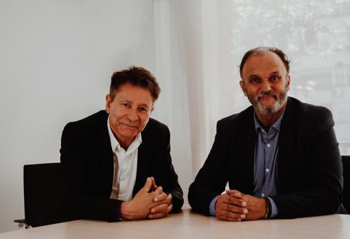 Herminio Fernández, CEO y fundador de Eurocoinpay (izda) y Rafael Cuadrado COO (Jefe operativo) de esta plataforma