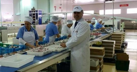 José Luis Olmedo, director general de la compañía, en la fábrica de Estepa