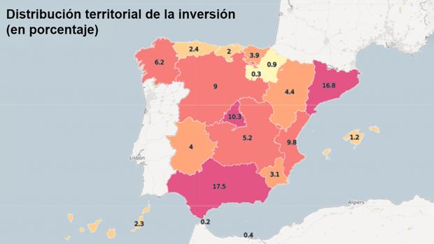 Las comunidades donde más crecerá y disminuirá la inversión del Estado