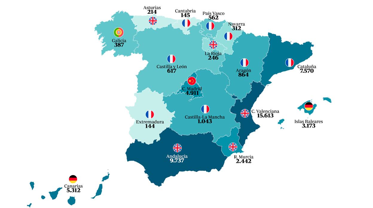 Descubre dónde compran más viviendas los extranjeros en España