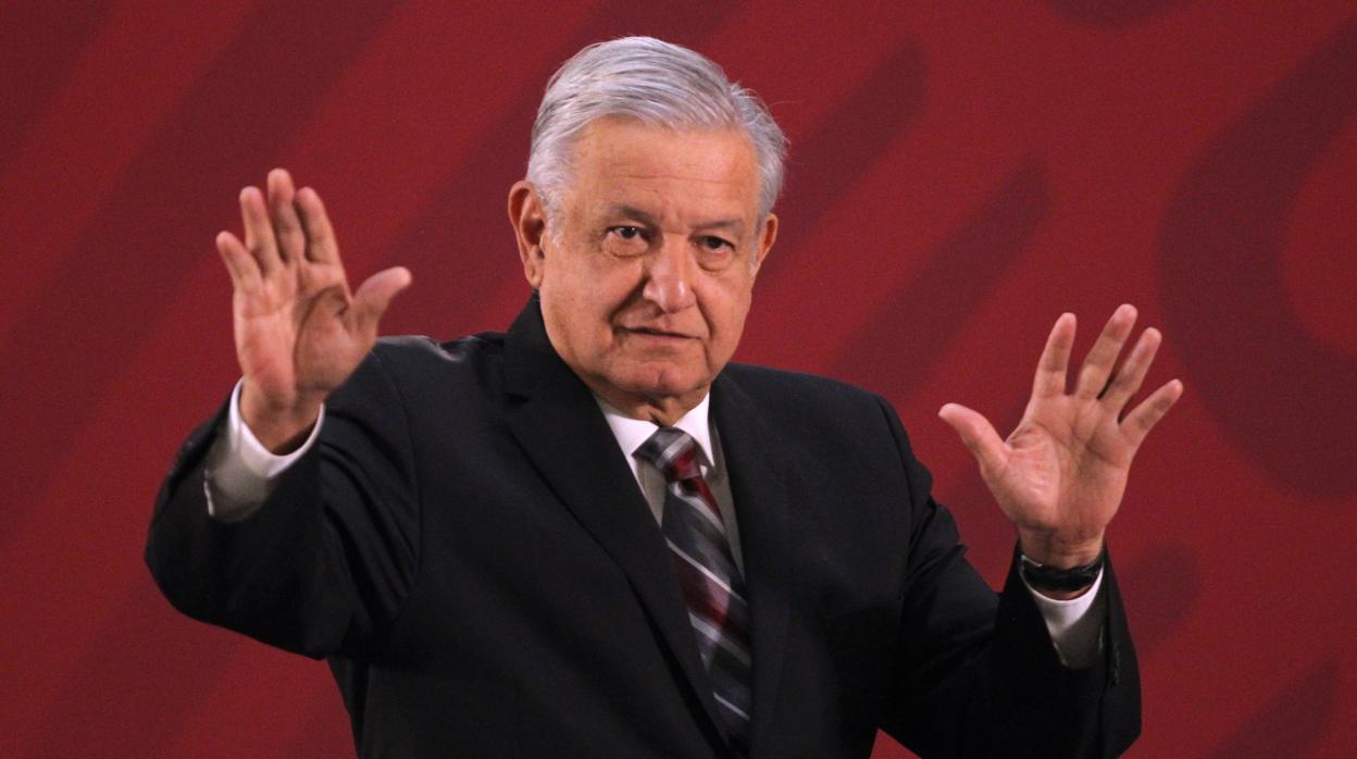 López Obrador, presidente de México, en una rueda de prensa el pasado viernes