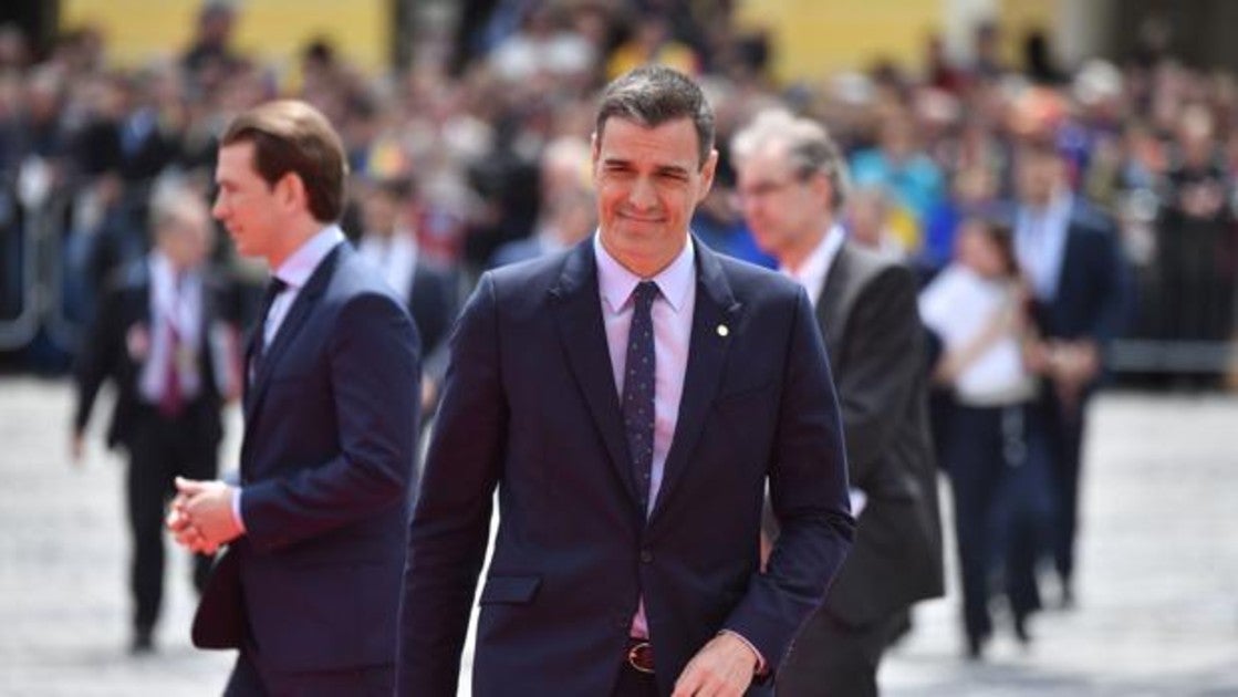 Pedro Sánchez, este jueves en la cumbre europea celebrada en Sibiu