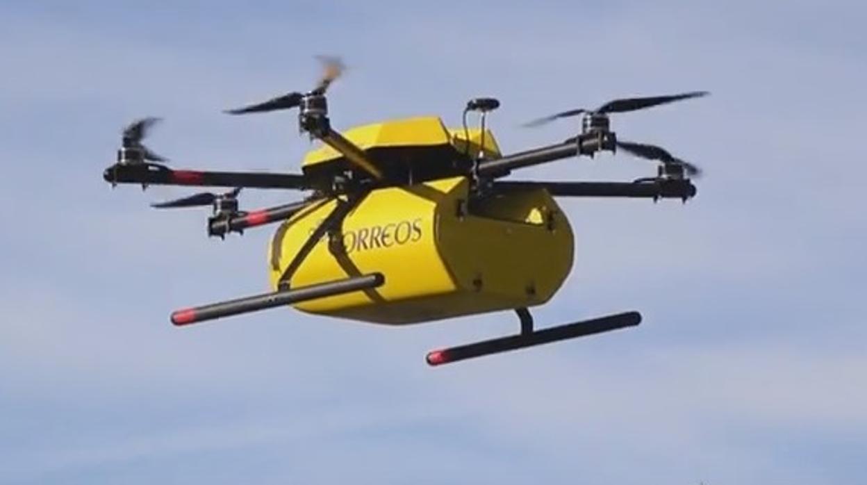 Un dron de Correos