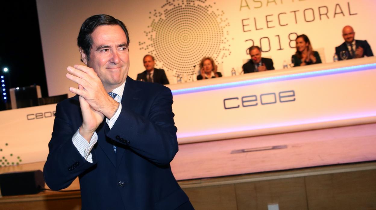 Antonio Garamendi, presidente de la CEOE