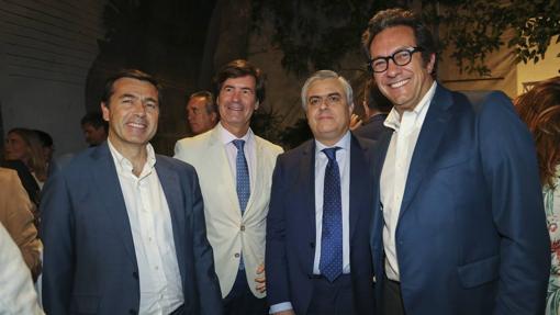 Juan Román, Miguel Rus, Antonio Zafra y José María Domínguez