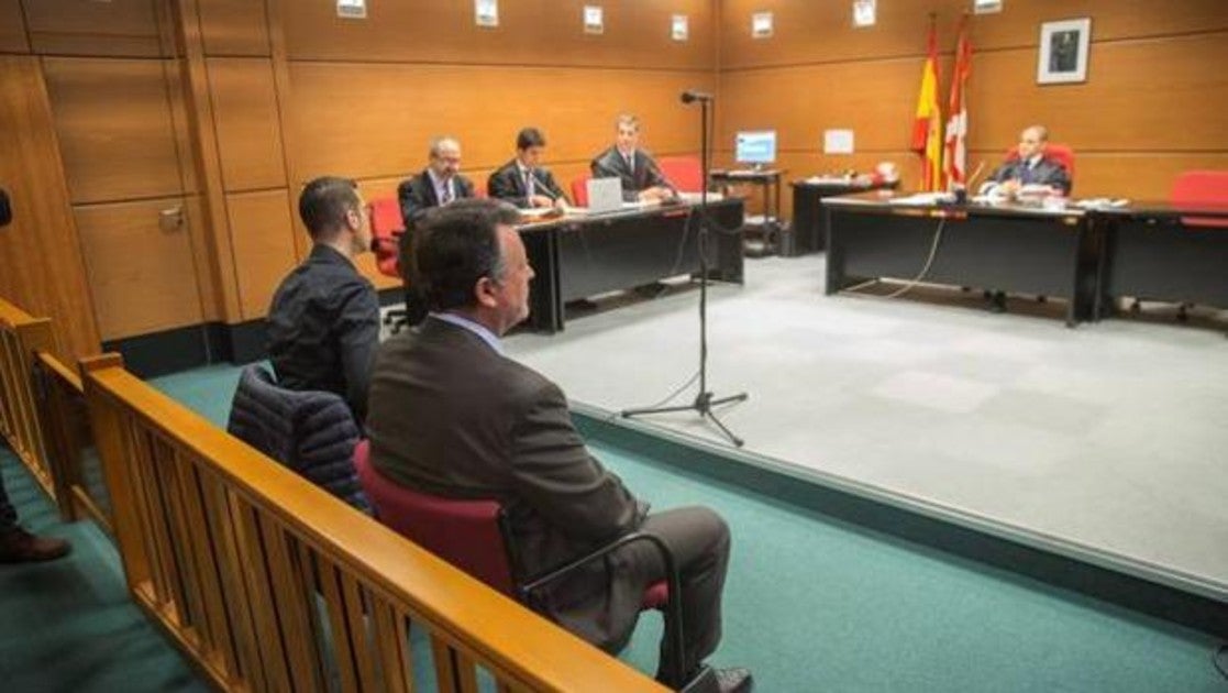 Emilio Titos, durante el juicio en el juzgado de Vitoria