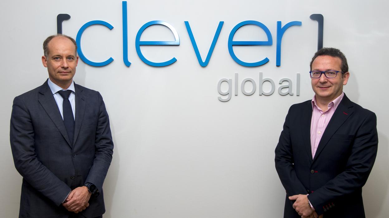 Fernando Gutiérrez Huerta, presidente de Clever Global, y Alejandro Jos Gallego, director de Desarrollo y Estrategia