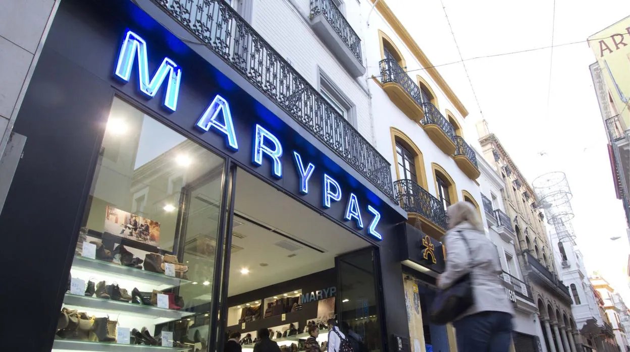 Zapatería de la firma Marypaz en la capital andaluza