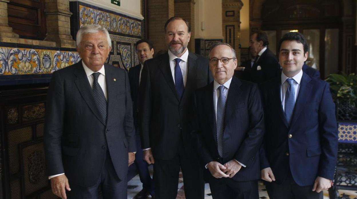 Francisco Herrero, José Luis García Palacios, Antonio Hernández Callejas y Luis Hernández