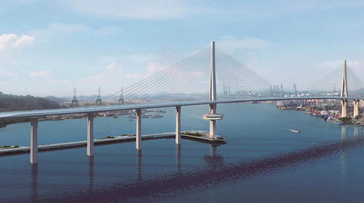 Reconstrucción virtual del cuarto puente sobre el Canal de Panamá, cuya supervisión correrá a cargo de Ayesa