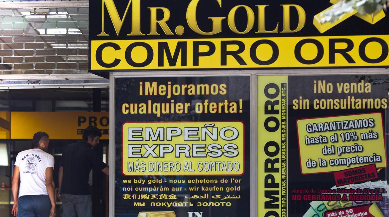 Golpe fiscal a las empresas de «Compro oro»