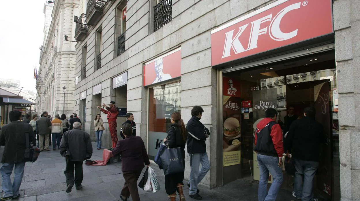 Sucursal de KFC en la madrileña Puerta del Sol