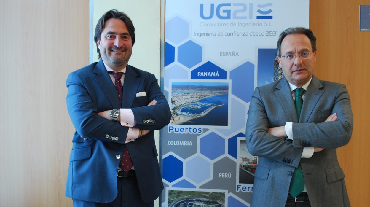 Manuel González Molés (i) y Ozgur Unay, cofundador esde la ingeniería sevillana UG21