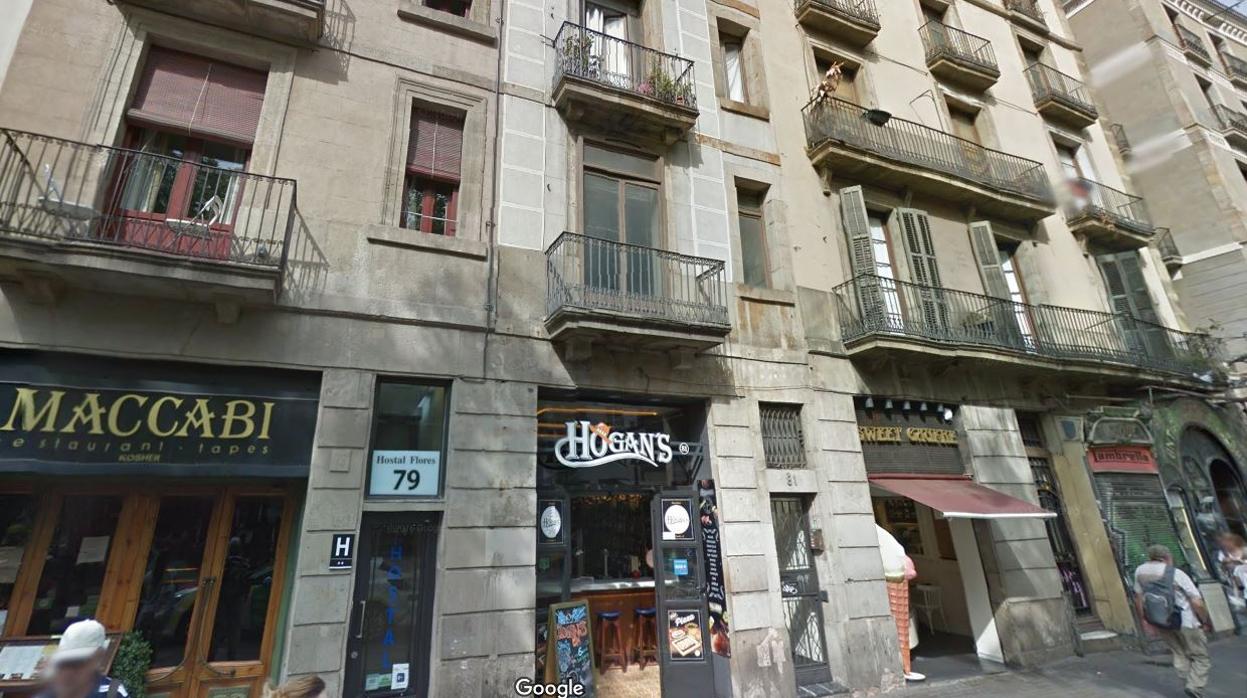 Un edificio de pisos en el centro de Barcelona