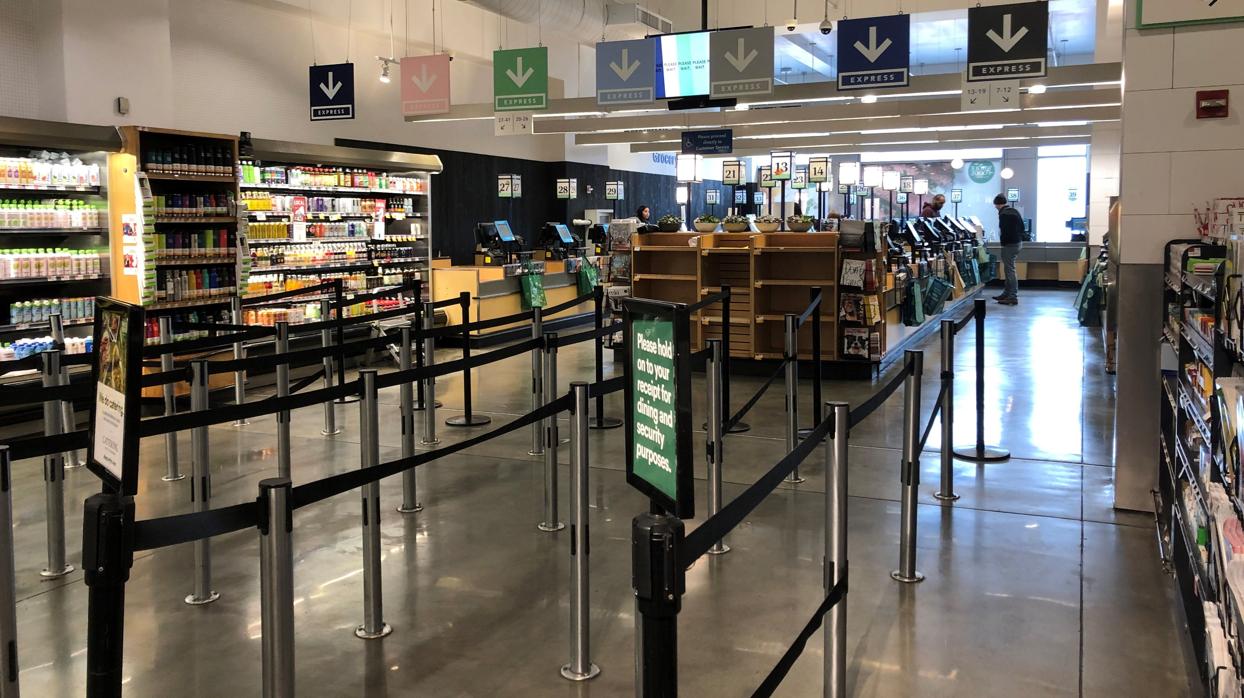 Imagen de una cafetería vacía de Manhattan