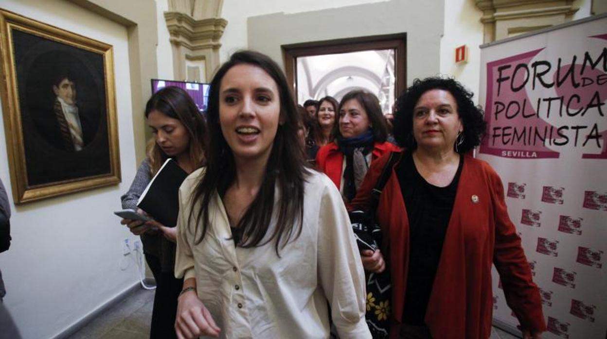 La ministra de Igualdad, Irene Montero, en una imagen de archivo