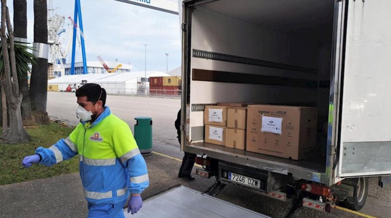 Navantia entrega 523 pantallas faciales impresas en 3D a la sanidad andaluza