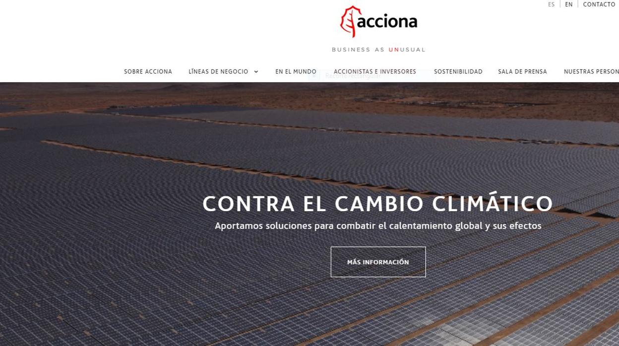 Página web de Acciona