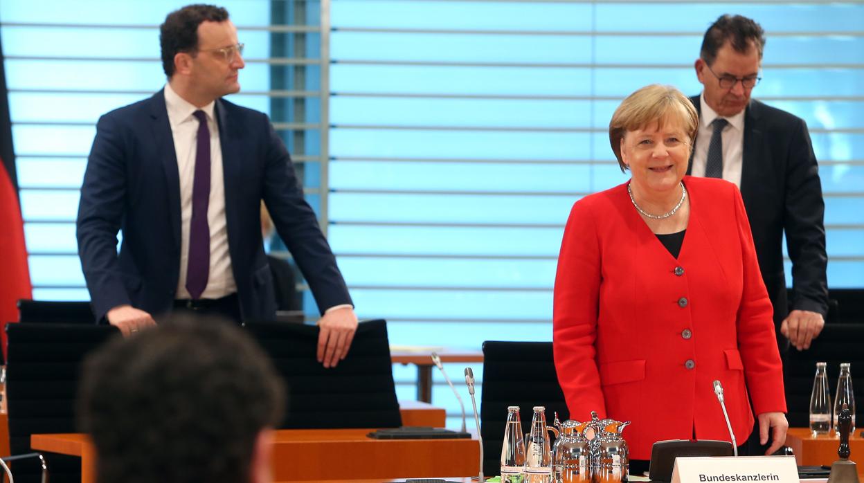 Imagen de la reunión del Consejo de Ministros de hoy en Alemania