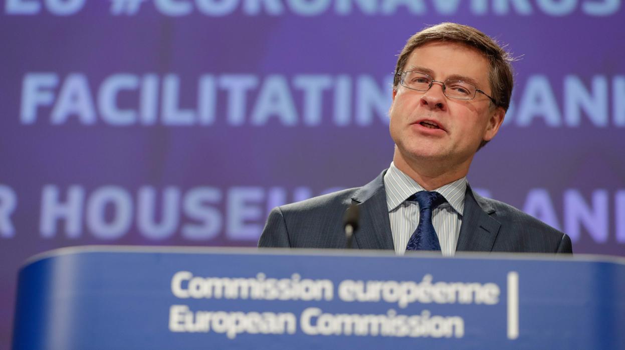 El vicepresidente económico del Ejecutivo comunitario, Valdis Dombrovskis