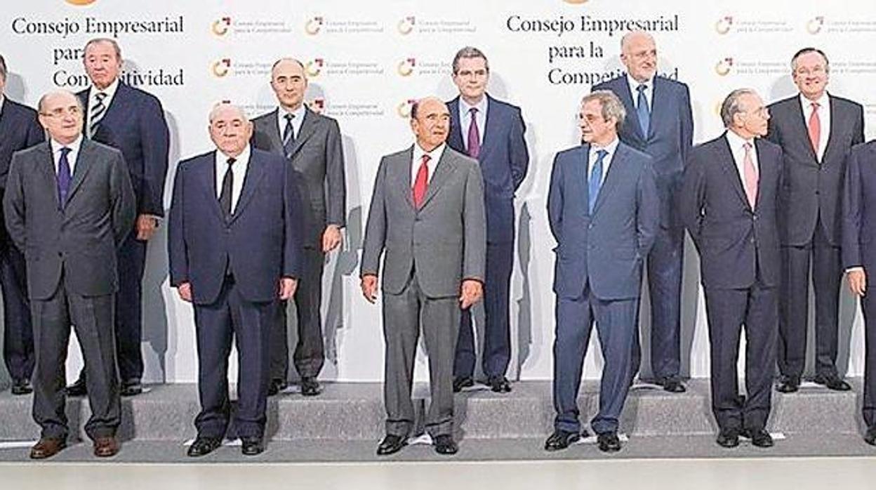 Foto de familia del Consejo Empresarial para la Competitividad en 2011