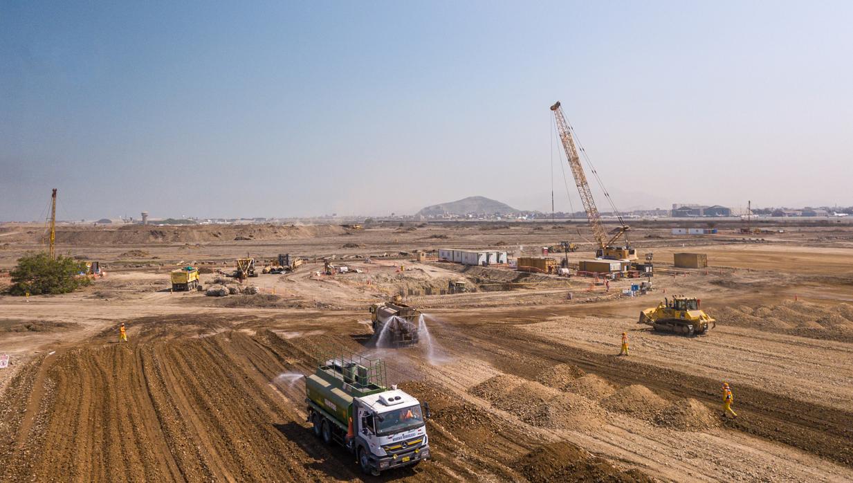 Obras de la ampliación del aeropuerto de Lima