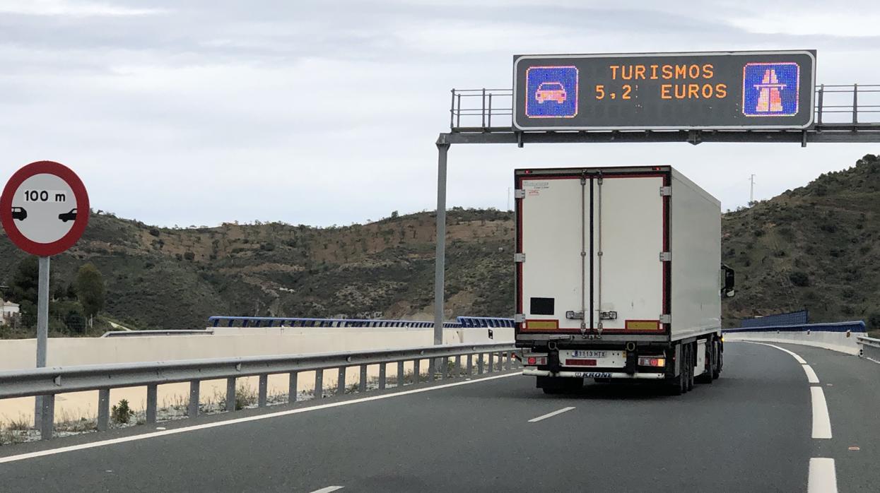 Peaje de Las Pedrizas en la provincia de Málaga