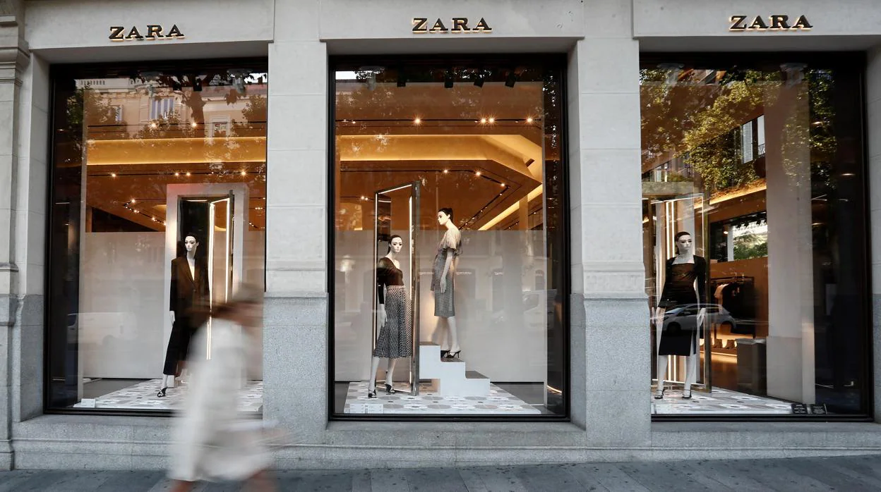 Escaparate de una tienda de Zara en Madrid