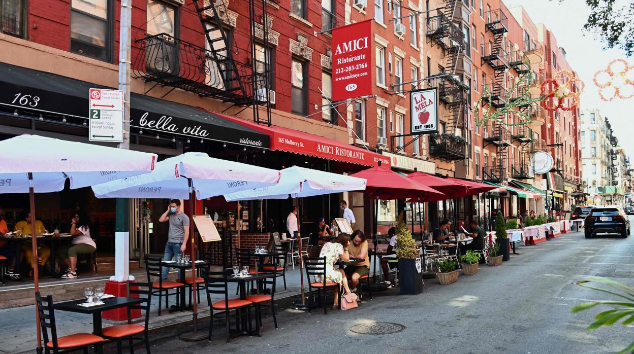 Imagen de una de las calles de «Little Italy» en Nueva York
